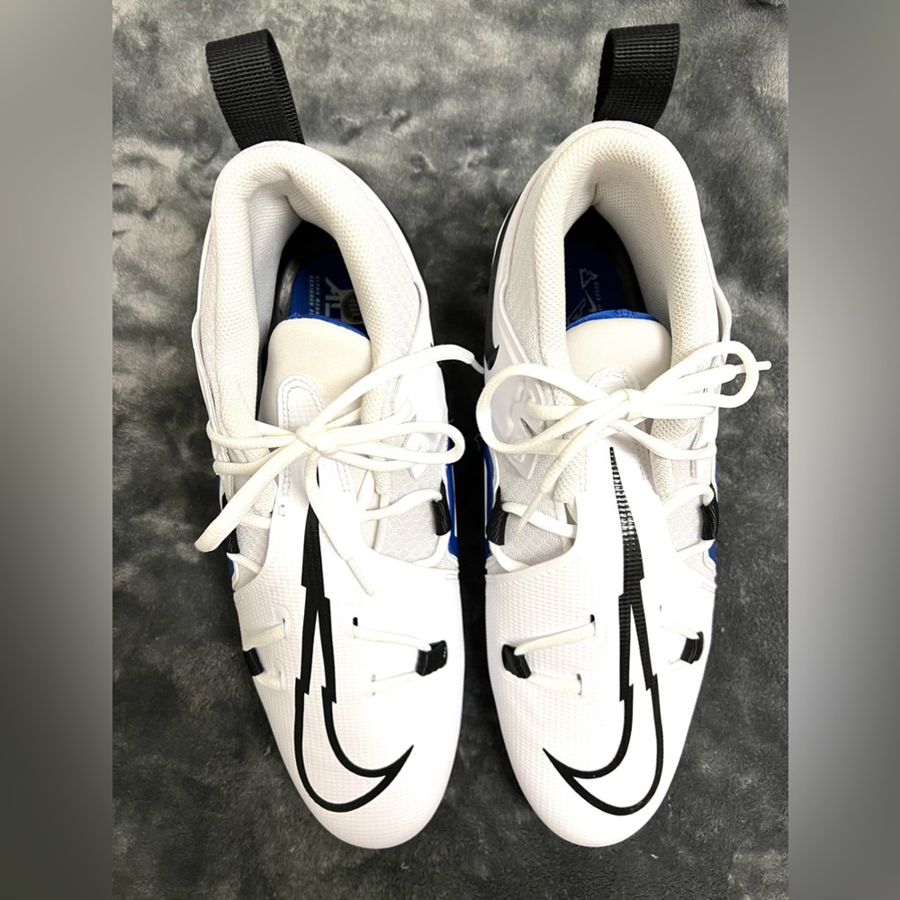Nike Alpha Menace Pro 3 Football Men's Cleats White/Blue Size 13 NWOT CT6649-101 - Picture 2 of 15